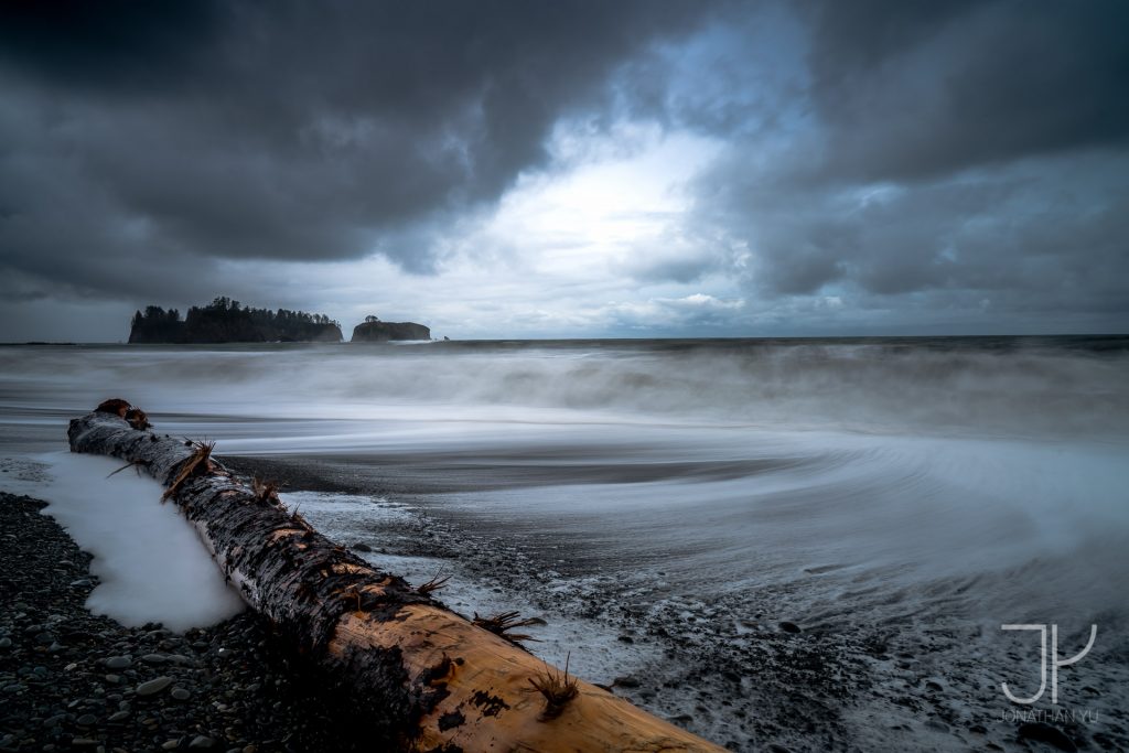 A small break in a storm at Olympic National Park.