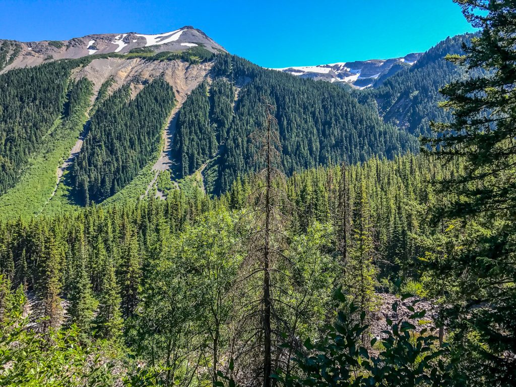 Goat Island Mountain with White River below