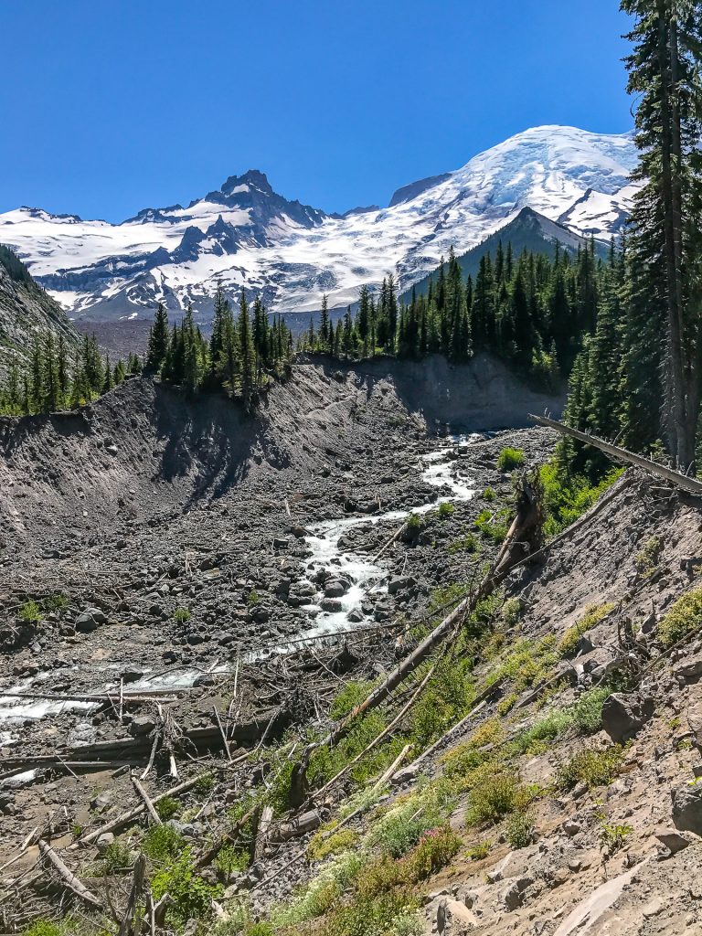 White River And Emmons Glaicer