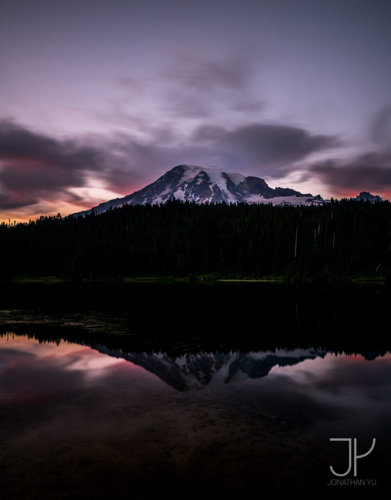 Erie sunset at Reflection Lake