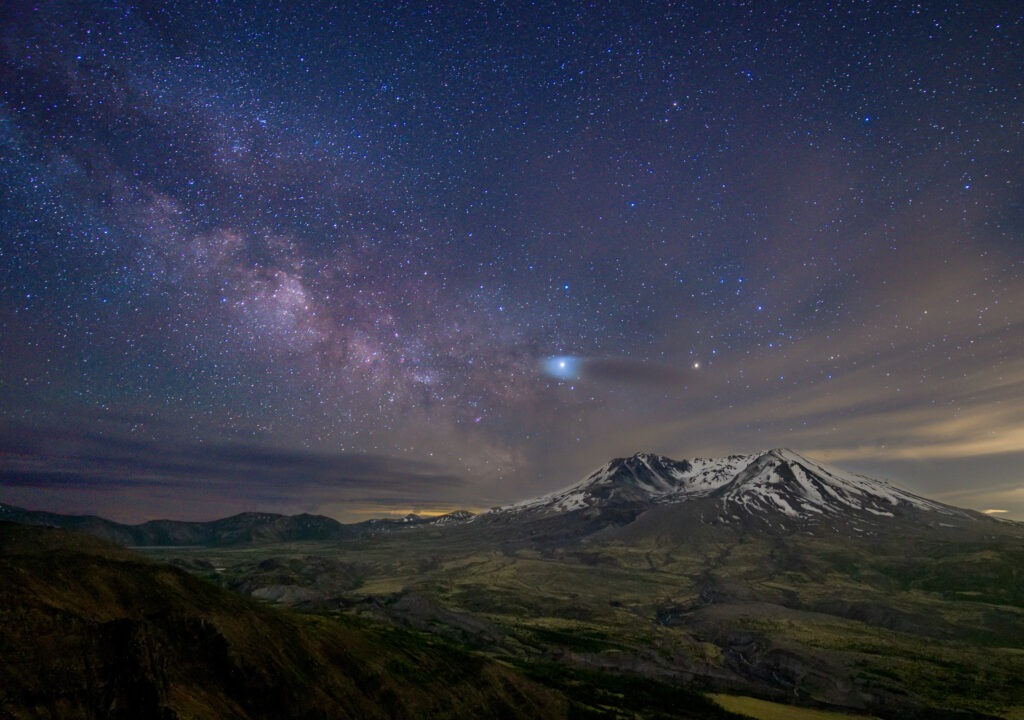 Milky Way at Mount Saint Helens on Johnston Ridge