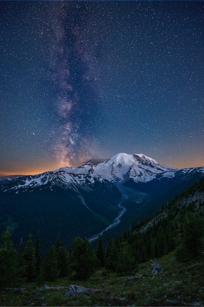 Mount Rainier Milky Way Photography