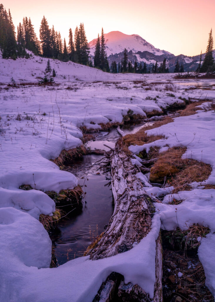 Tipsoo Lake in the Winter