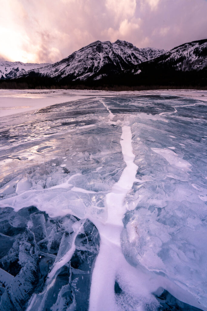 Ice Formation Abraham Lake