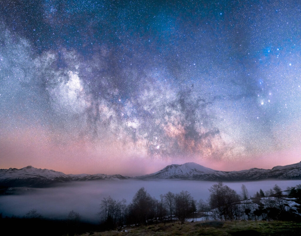 Mount Saint Helens Milky Way