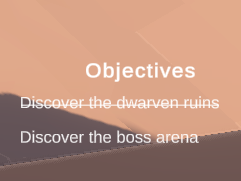 Simple UI display for objective system