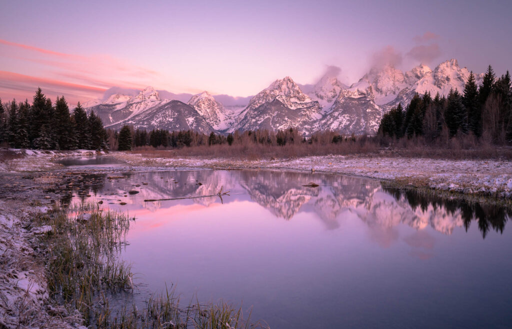 Sunrise at Schwabacher Landing